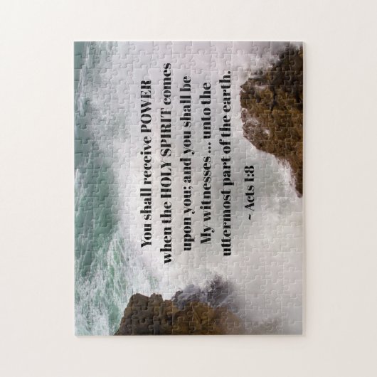 Akt 1:8 Sie erhalten POWER Bibelverse Puzzle (Vertikal)