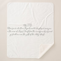 Akt 2:38 Blanket Jesus Name Pfingstall