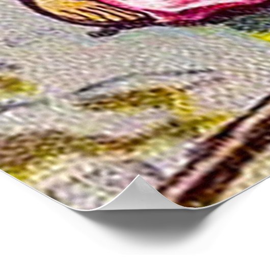 Akt 9:1-7 Saul (Paul) trifft Jesus Poster (Ecke)