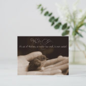 Akt des Kindness Inspiration Post Card Postkarte (Stehend Vorderseite)