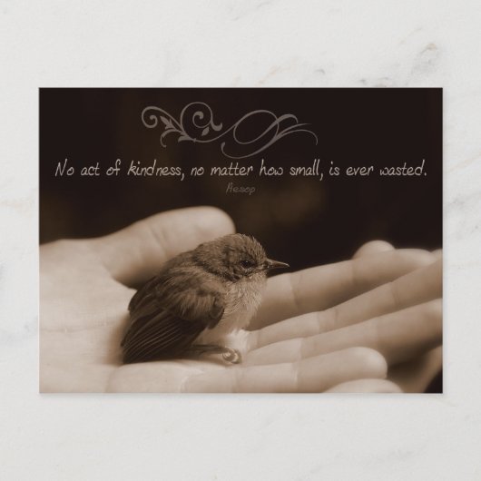 Akt des Kindness Inspiration Post Card Postkarte (Vorderseite)