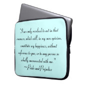 Akt in Manner zu konstituieren Glück Jane Austen Laptopschutzhülle (Vorderseite Links)