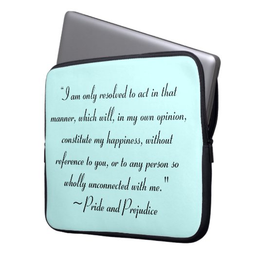 Akt in Manner zu konstituieren Glück Jane Austen Laptopschutzhülle (Vorderseite Links)