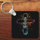 Akt Justi Liebe Mercy Walk Humbly Micah 6 8 Bible Schlüsselanhänger (Vorderseite)