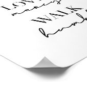 Akt Justy Liebe Mercy Walk Humbly Poster (Ecke)