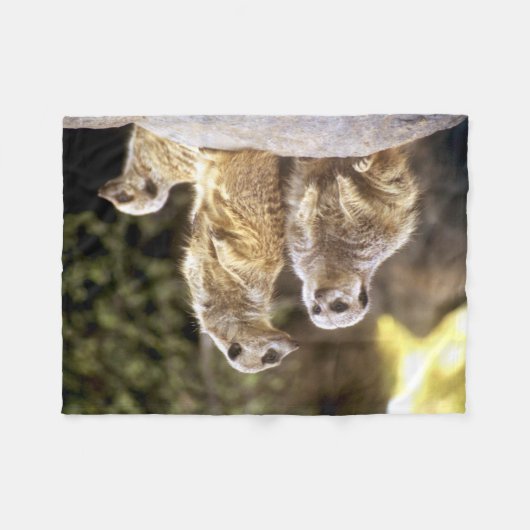 Akt Natural Meerkats Fleecedecke (Vorderseite (Horizontal))