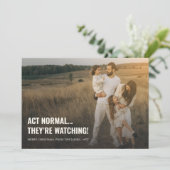 Akt Normal Funny Family Weihnachten Foto (Stehend Vorderseite)