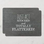 Akt SHOCKD Funny Bridesmaid Vorschlag Einladung (Vorne/Hinten)