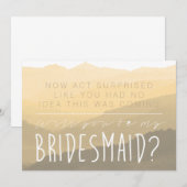 Akt Überraschung | Meine Bridesmaid-Karte Einladung (Vorne/Hinten)
