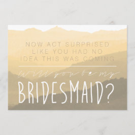 Akt Überraschung | Meine Bridesmaid-Karte Einladung