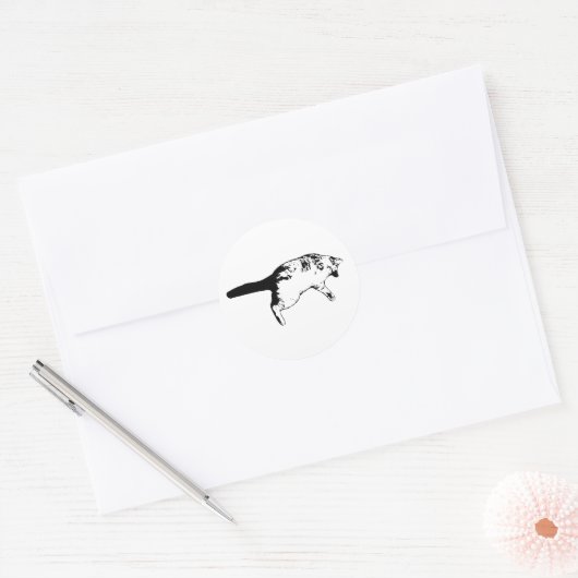 Aktdarstellung in kompakter Form Runder Aufkleber (Umschlag)