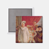 Akteure der Comedie Italienne Magnet (Vorderseite/Rückseite)