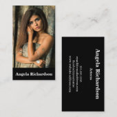 Akteure und Modelle Moderne Minimalistische Visite Visitenkarte (Vorne/Hinten)