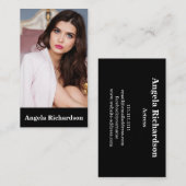 Akteure und Modelle Moderne Minimalistische Visite Visitenkarte (Vorne/Hinten)