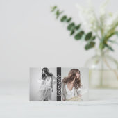 Akteure und Modelle - Visitenkarte für doppeltes F (Stehend Vorderseite)