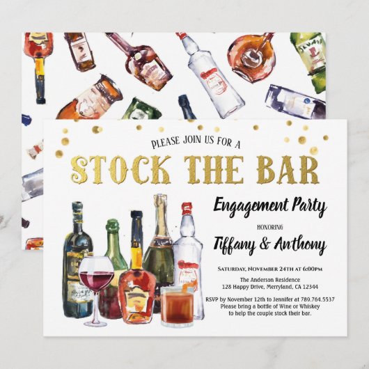 Aktie Die Einladung der Bar-Partner (Vorne/Hinten)