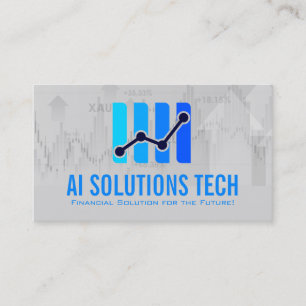 Aktien Finanzdiagramm Ai Tech Visitenkarte