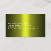 Aktien von Gold Standard Business Cards Visitenkarte (Rückseite)