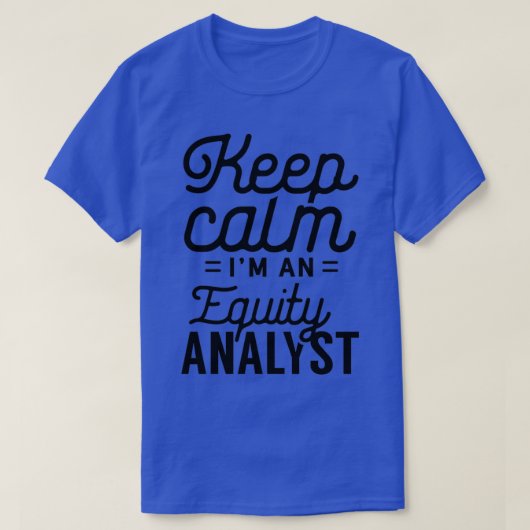 Aktienanalyst Aktienanalyse - Handel mit Händlern  T-Shirt (Design vorne)