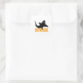 AKTIENBEWAHRUNG QUADRATISCHER AUFKLEBER (Tasche)