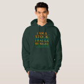 Aktienhändler bei Nacht Hoodie (Vorne ganz)