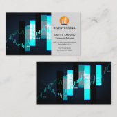 Aktienkurs | Finance Logo Visitenkarte (Vorne/Hinten)