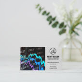 Aktienkurs | Finance Logo Visitenkarte (Stehend Vorderseite)