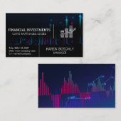 Aktienkurs | Finance Logo Visitenkarte (Vorne/Hinten)