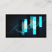 Aktienkurs | Finanzdiagramm-Logo Visitenkarte (Rückseite)