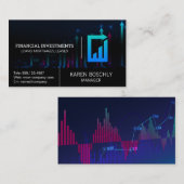 Aktienkurs | Finanzdiagramm Visitenkarte (Vorne/Hinten)