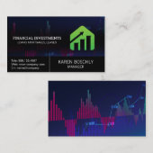 Aktienkurs | Investitionen Visitenkarte (Vorne/Hinten)