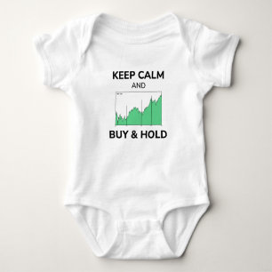 Aktienkurse Behalte "Calm Buy and Hold Chart" Baby Strampler