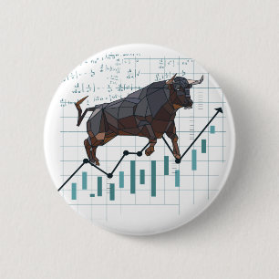 Aktienmarkt-Hausse-Trend Button
