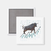 Aktienmarkt-Hausse-Trend Magnet (Vorderseite/Rückseite)