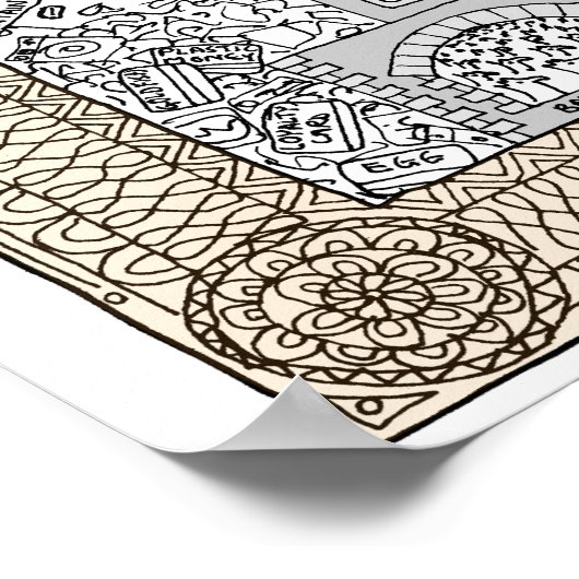 Aktienzertifikat von tim hunkin poster (Ecke)