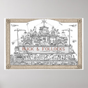 Aktienzertifikat von tim hunkin poster