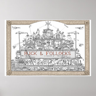 Aktienzertifikat von tim hunkin poster