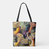 Aktiniae von Ernst Haecke Tote Bag Tasche (Rückseite)