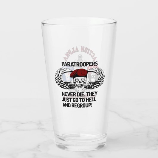 Aktion Alpha 1/320 FA Bierglas Glas (Rückseite)