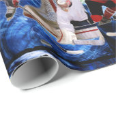 Aktion am Hockey-Netz Geschenkpapier (Rolleneckpunkt)