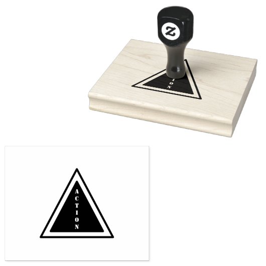 AKTION Benutzerdefinierter Text Roter Stempel Büro (Stempel)