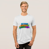 Aktion bringt Erfolge. Tri-Blend Shirt (Vorderseite voll)