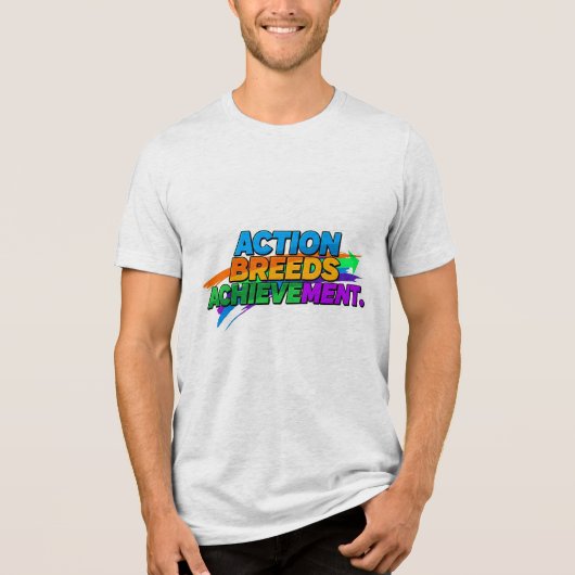 Aktion bringt Erfolge. Tri-Blend Shirt (Vorderseite)