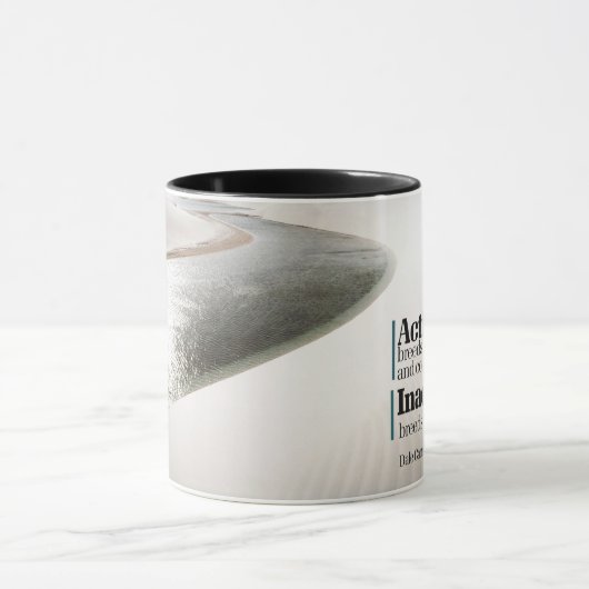 Aktion bringt Vertrauen und Mut Tasse (Zentrum)