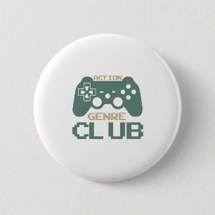 Aktion Genre Club-Gaming-Gamer-Game-Funny Button
