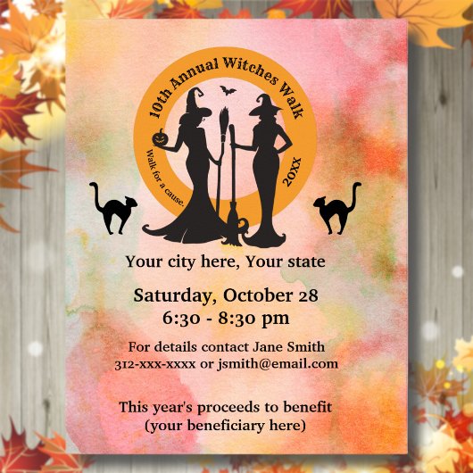 Aktion "Hexen zu Fuß" Poster