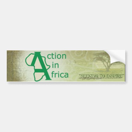 Aktion in Afrika-Autoaufkleber Autoaufkleber (Vorne)