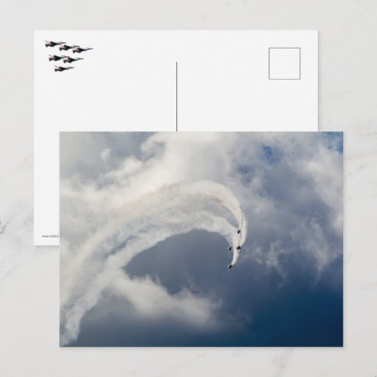 Aktion "Luft anzeigen" Postkarte (Vorne/Hinten)