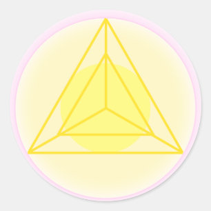Aktion mit Liebe Sigil Runder Aufkleber
