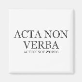 Aktion ohne Worte - dunkel Magnet (Vorne)